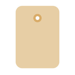 Tag flat color icon. 