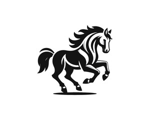 Fototapeta premium Dynamic Stallion Crest Vector Illustration for Branding