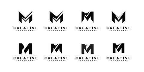 Set of letter m design vector, initial m symbol © kerjo