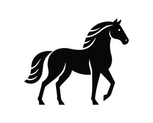 Obraz premium Majestic Horse Silhouette A Symbol Majestic