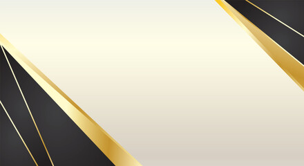 Luxury background with gold black corners