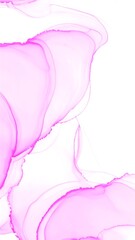Abstract pink and white fluid art