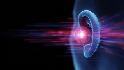 Explore concept of privacy in 5G era with visual representation of sound waves and technology, emphasizing importance of security