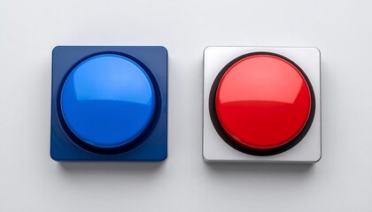 Red and Blue Buttons: A Choice of Action