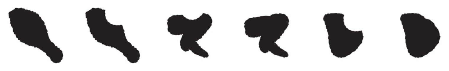 Fried chicken leg piece drawn in hand line art vector illustration. Grilled chicken black simple silhouette vector, Cooked Bird Icon. vector illustration.
