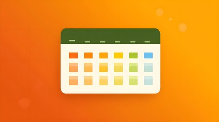 Organize your life with this vibrant calendar concept, planning tasks and appointments efficiently