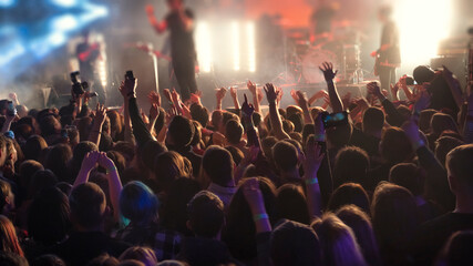 people at a concert of their favorite band