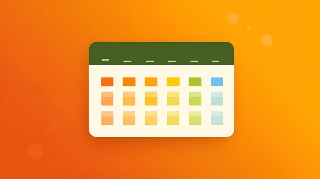 Organize your life with this vibrant calendar concept, planning tasks and appointments efficiently