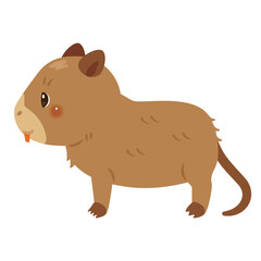 ヌートアリアの横向きイラスト