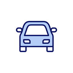 Car icon vector. car sign and symbol. small sedan
