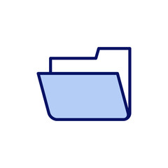 Folder icon vector. folder sign and symbol