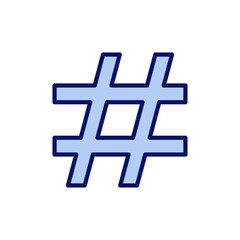 Obraz premium Hashtag icon vector. hashtag sign and symbol