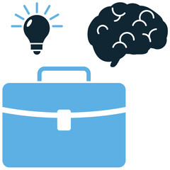 Business intelligence icon vector. Perfect for illustrating data analysis, strategic insights, or informed decision-making, transforming data into actionable knowledge for business growth.