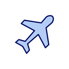Plane icon vector. Airplane sign and symbol. Flight transport symbol. Travel sign. aeroplane