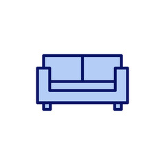 Sofa icon vector. sofa sign and symbol. furniture icon