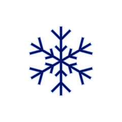 Snow icon vector. snowflake sign and symbol