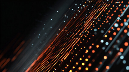 Professional dark-themed background featuring glowing lines and abstract digital background