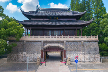 Obraz premium Yunjian First Building, Songjiang District, Shanghai, China
