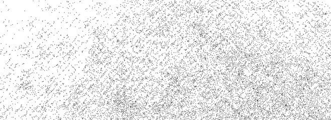 Abstract grain gradient texture. Stipple gritty noise background. Distress dust particle overlay. Grunge dotted textile backdrop. Sand stone speckles and granules wallpaper. Vector dotwork grit specks