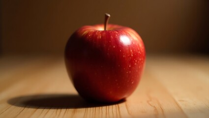 Glossy Red Apple