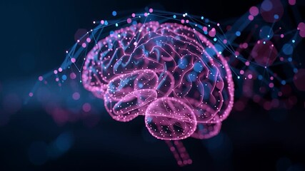 A visually striking 3D render of a human brain. Ideal for projects related to neuroscience, AI, mental health, innovation, and digital advancement. - Powered by Adobe