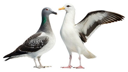 Obraz premium Pigeon Animal and Albatross Animal on transparent