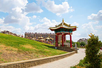 Obraz premium The Golden Abode of Buddha Shakyamuni in the city of Elista