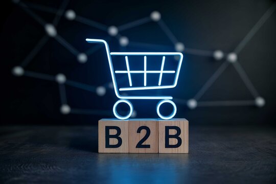 B2b ecommerce business online shopping concept