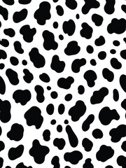 Fototapeta premium Abstract dalmatian dog skin vector illustration with abstract spots