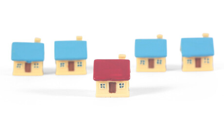 House Model Small size there space Residential Structure, home Business Concepts, and Success in Finance, Banking and Investment