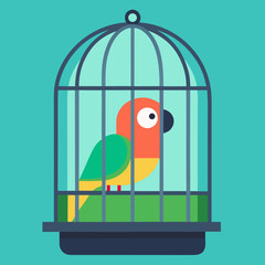 birds in cage