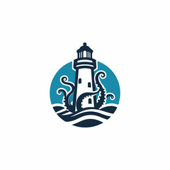lighthouse kraken logo 