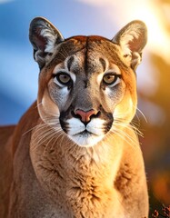Obraz premium Cougar portrait, majestic gaze