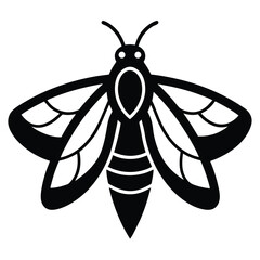 Solid color Tiger Moth animal vector design