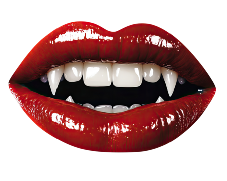Close-up of stylized vampire lips (1)