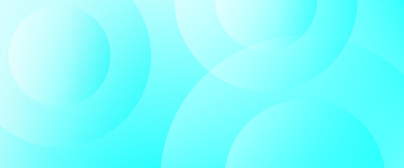 Minimalist banner background, pastel colorful, soft blue and white gradations. Circle effect style geometric. vector illustration.
