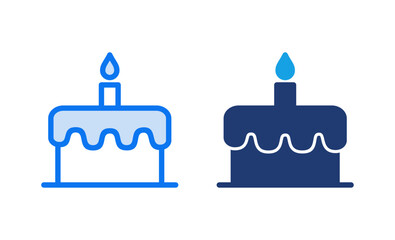 Cake icon vector illustration. Cake sign and symbol. Birthday cake icon