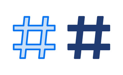Obraz premium Hashtag icon vector illustration. hashtag sign and symbol