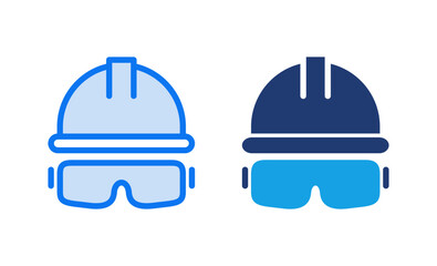 Helmet icon vector illustration. Motorcycle helmet sign and symbol. Construction helmet icon. Safety helmet