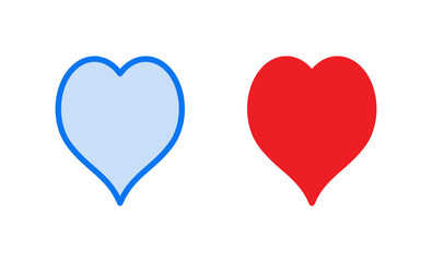 Love icon vector illustration. Heart sign and symbol. Like icon vector.