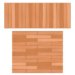 Seamless wooden floor, plank wall. Cartoon vector wood planks illustration