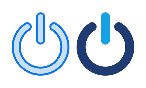 Power icon vector illustration. Power Switch sign and symbol. Electric power