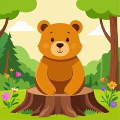 bear in the woods