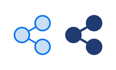 Share icon vector illustration. Sharing sign and symbol