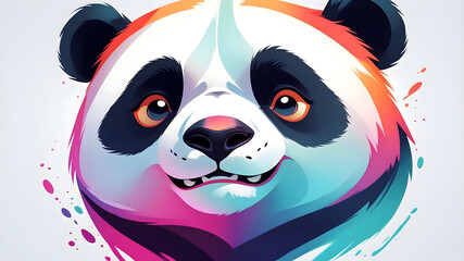 Panda Illustration , Panda AI Vector Art