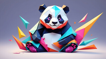Panda Illustration , Panda AI Vector Art