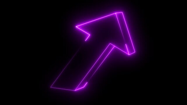 3d blue arrow, Bright blue colored hunting arrows. Right arrow fixed icon. Arrow on target. refers to direction. A neon down business graph icon displays a glowing,graph icon,