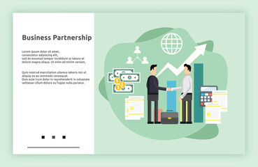 Business Partnership Landing Page