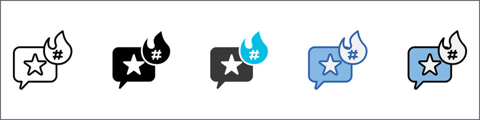 Trendsetter Icon Pack Multistyle Illustration