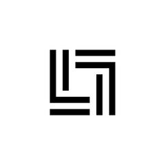 Abstract initial monogram logo design, icon, can be used for luxurious and elegant businesses.